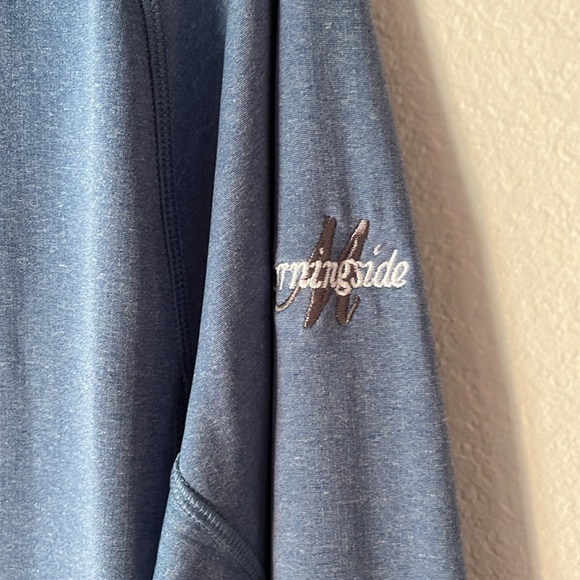 KJUS Mid-Zip Front Stylish Golf Shirt Men’s 52 L Powder Blue Long Sleeve - Picture 5 of 12